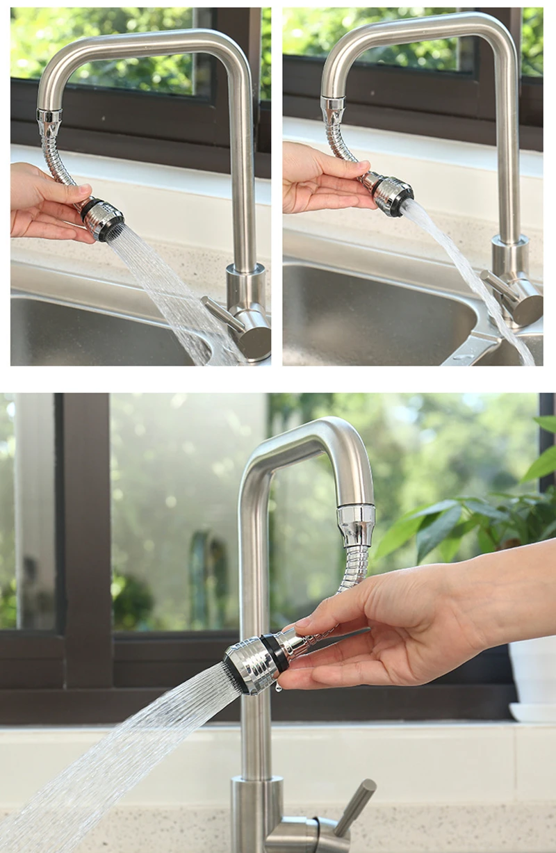 Vridbar vattenbesparande kranadapter - universal